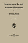 Buchcover Indikation und Technik des künstlichen Pneumothorax