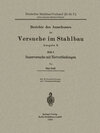 Buchcover Dauerversuche mit Nietverbindungen