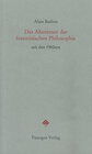 Buchcover Das Abenteuer der französischen Philosophie seit den 1960ern