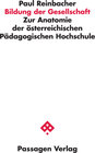 Buchcover Bildung der Gesellschaft