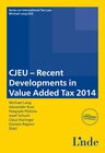 Buchcover CJEU - Recent Developments in Value Added Tax 2014