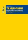 Buchcover Transparenz - Eine neue Ära im Steuerrecht