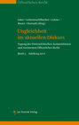 Buchcover Ungleichheit im aktuellen Diskurs