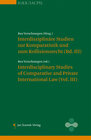 Buchcover Interdisziplinäre Studien zur Komparistik und zum Kollisionsrecht (Vol I-IV)