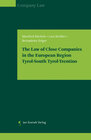Buchcover The Law of Close Companies in the European Region Tyrol-South Tyrol-Trentino