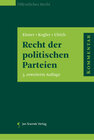 Buchcover Recht der politischen Parteien