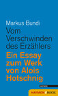 Buchcover Vom Verschwinden des Erzählers