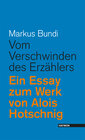 Buchcover Vom Verschwinden des Erzählers