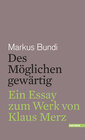 Buchcover Des Möglichen gewärtig