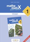 Buchcover mathematiX 1. Lehrplan 2023. Lösungen