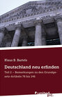 Buchcover Deutschland neu erfinden