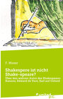 Buchcover Shakespere ist nicht Shake-speare?