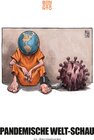 Buchcover Pandemische Welt-Schau in Karikaturen