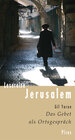 Buchcover Lesereise Jerusalem