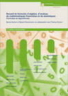 Buchcover Recueil de formules d'algèbre, d'analyse, de mathématiques financières et de statistiques