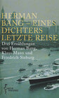 Buchcover Herman Bang - Eines Dichters letzte Reise