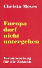 Buchcover Europa darf nicht untergehen