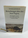 Buchcover Betrachtungen über den Staat Virginia