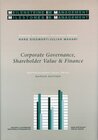Buchcover Corporate Governance, Shareholder Value & Finance