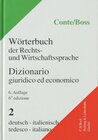 Buchcover Wörterbuch der Rechts- und Wirtschaftsprache Bd. 2: Deutsch-Italienisch