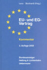 Buchcover EU- und EG-Vertrag