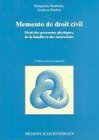 Buchcover Memento de droit civil