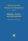 Buchcover Bildungs-, Kultur- und Sprachenrecht