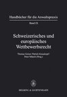 Buchcover Schweizerisches und europäisches Wettbewerbsrecht