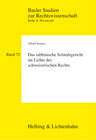 Buchcover Das rabbinische Schiedsgericht im Lichte des schweizerischen Rechts