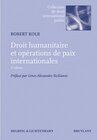 Buchcover Droit humanitaire et opérations de paix internationales