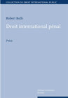 Buchcover Droit international pénal