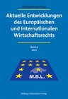 Buchcover Aktuelle Entwicklungen des Europäischen und Internationalen Wirtschaftsrechts