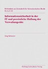 Buchcover Informationssicherheit in der IT und persönliche Haftung der Verwaltungsräte