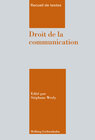 Buchcover Droit de la communication