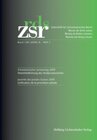 Buchcover ZSR 2009 II Heft 1 - Schweizerischer Juristentag 2009