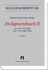Buchcover Basler Kommentar Zivilgesetzbuch I + Zivilgesetzbuch II / Zivilgesetzbuch II
