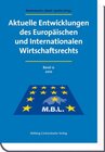Buchcover Aktuelle Entwicklungen des Europäischen und Internationalen Wirtschaftsrechts