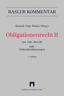 Buchcover Obligationenrecht II Art. 530-964 OR (Art. 1-6 SchlT AG, Art. 1-11 ÜBest GmbH