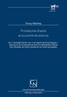Buchcover Procédures d'asile et pluralité de statuts