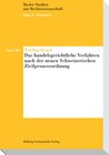 Buchcover Das handelsgerichtliche Verfahren nach der neuen Schweizerischen Zivilprozessordnung