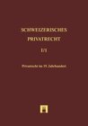 Buchcover Bd. I/1: Privatrecht im 19. Jahrhundert
