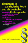 Buchcover Einführung in das deutsche Recht und die Rechtssprache