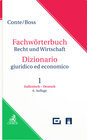 Buchcover Fachwörterbuch Recht und Wirtschaft Teil 1: Italienisch-Deutsch