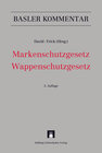 Buchcover Markenschutzgesetz, Wappenschutzgesetz
