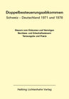 Buchcover Doppelbesteuerungsabkommen Schweiz – Deutschland 1971 und 1978 EL 47