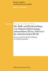 Buchcover Die Rolle und Rechtsstellung von Stimmrechtsberatungsunternehmen (Proxy Advisor) im schweizerischen Recht