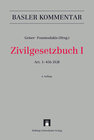 Buchcover Zivilgesetzbuch I