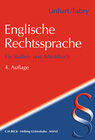 Buchcover Englische Rechtssprache