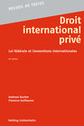 Buchcover Droit international privé