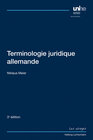 Buchcover Terminologie juridique allemande